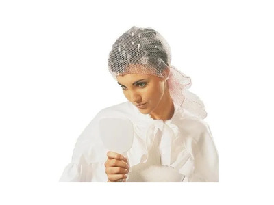 Voilette Mise En Plis Résille Blanc - Sinelco