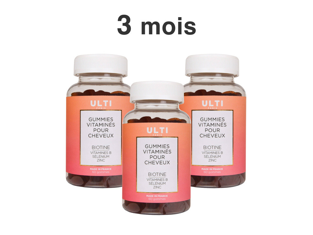 Gummies vitaminés cheveux x60 | Ulti Paris - x3