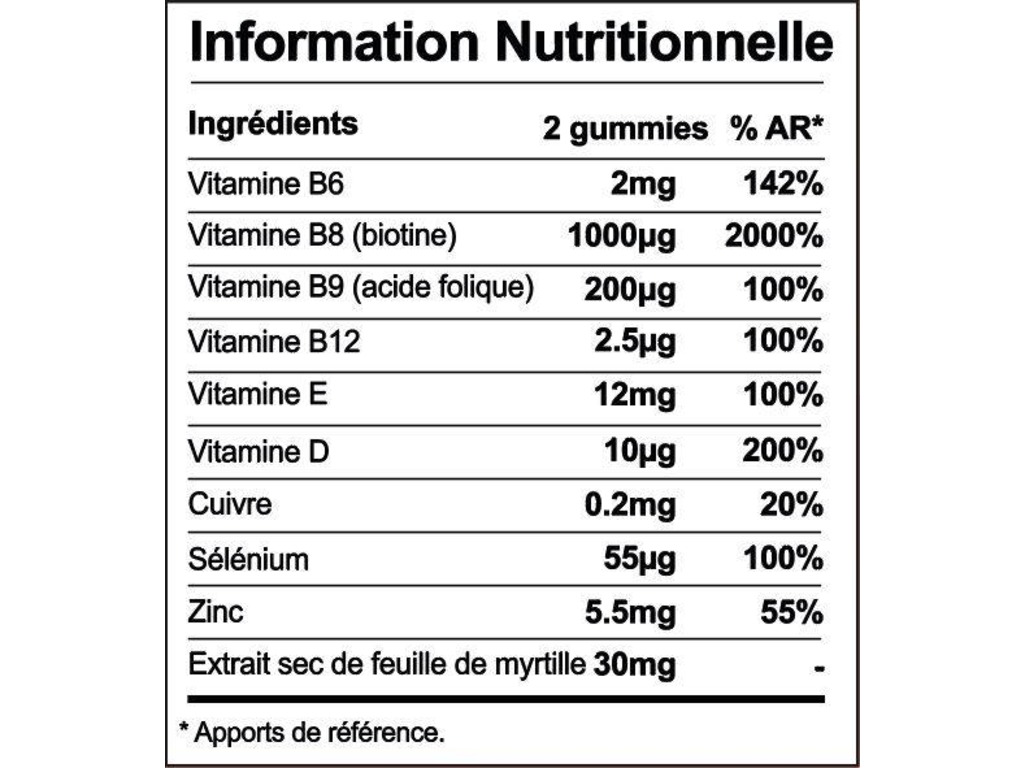 Gummies vitaminés cheveux x60 | Ulti Paris - x6