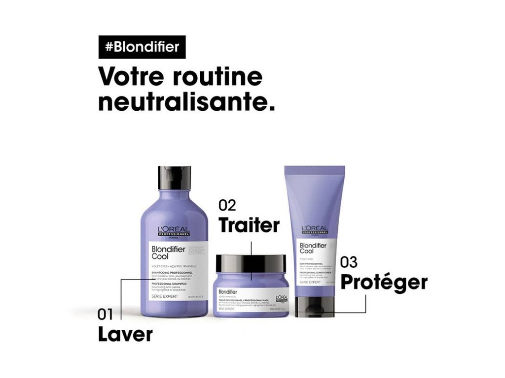 Shampooing Blondifier Cool l'Oréal Série Expert 300ml