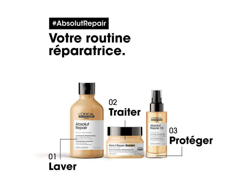 Huile 10-en-1 Absolut Repair l'Oral Srie Expert 90ml
