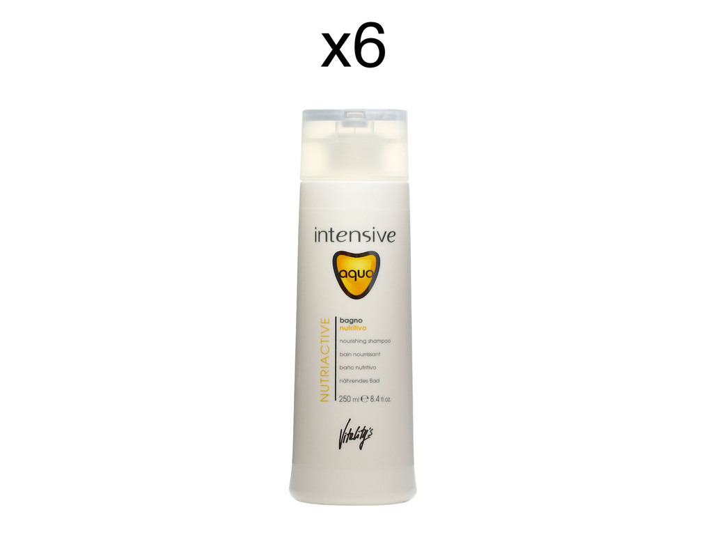 Bain Nutriactive Intensive Aqua 250ml - Lot de 6