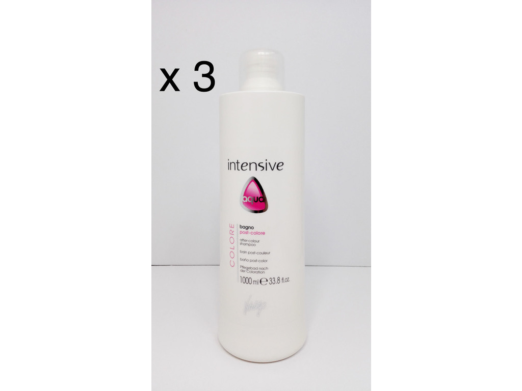 Bain Post-Color Intensive Aqua 1L - Lot de 3